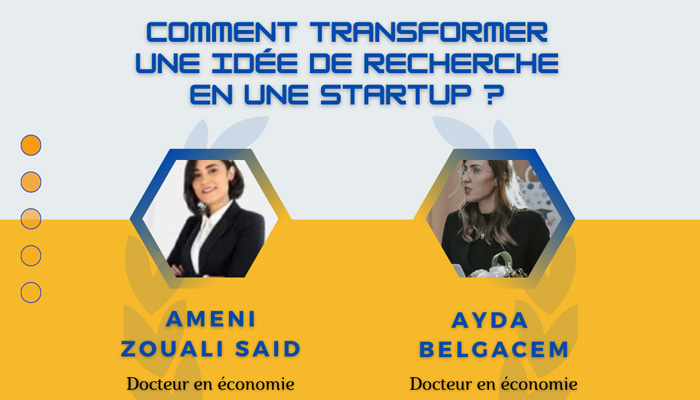 IHE Sousse - Comment transformer une idée de recherche en une Startup ?